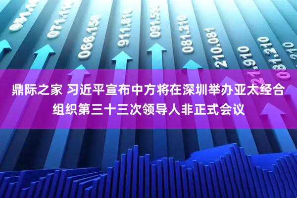 鼎际之家 习近平宣布中方将在深圳举办亚太经合组织第三十三次领导人非正式会议