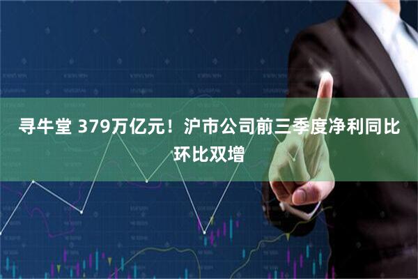 寻牛堂 379万亿元！沪市公司前三季度净利同比环比双增